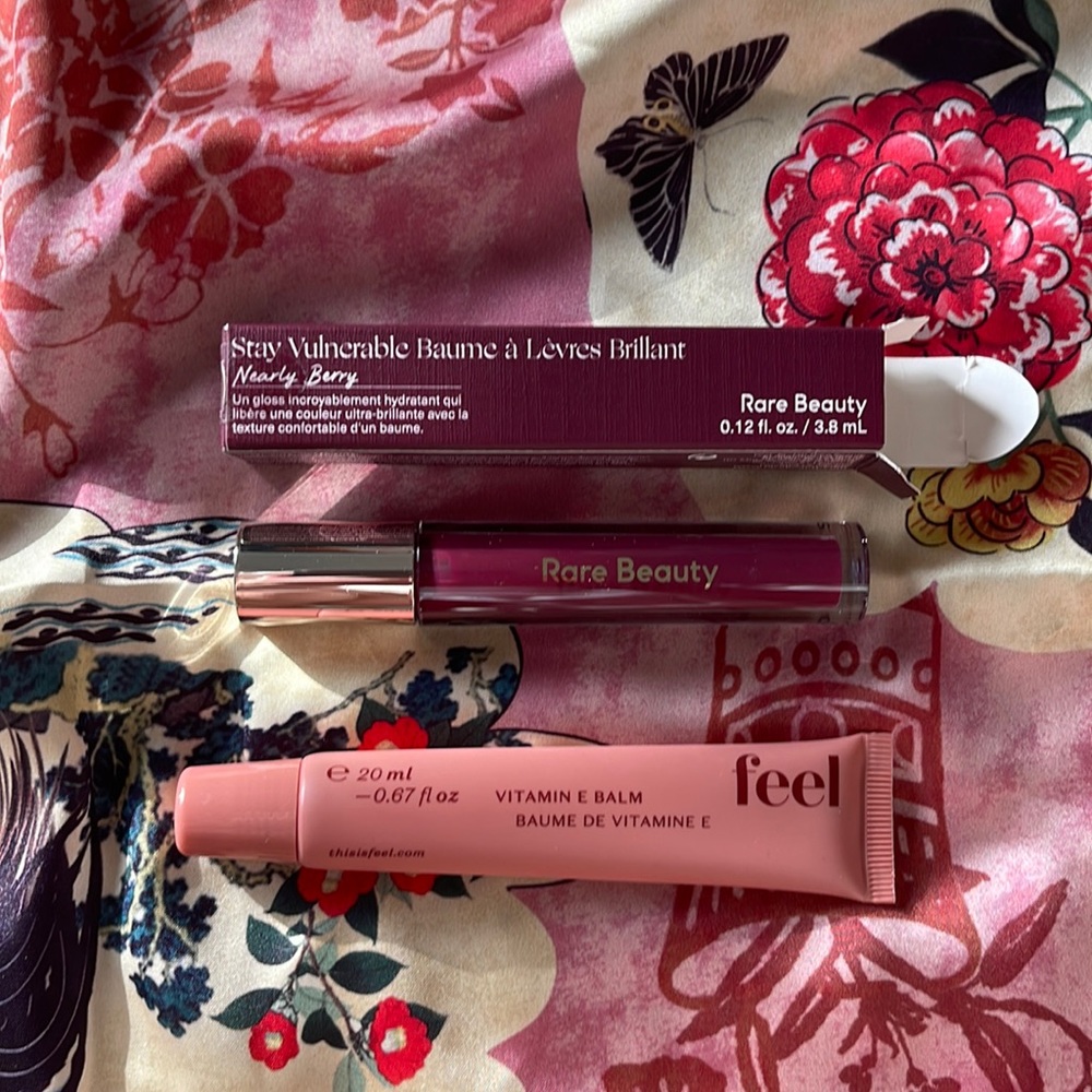 BRAND NEW RARE BEAUTY AND FEEL LIP BALMS